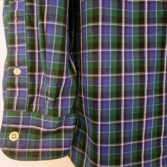 Men's Chaps blue and green check L/S button down shirt Size XXL - Picture 5 of 5